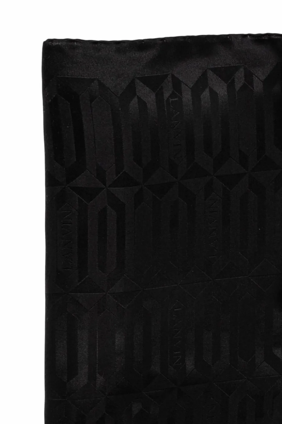 Lanvin BLACK Scarf with monogram