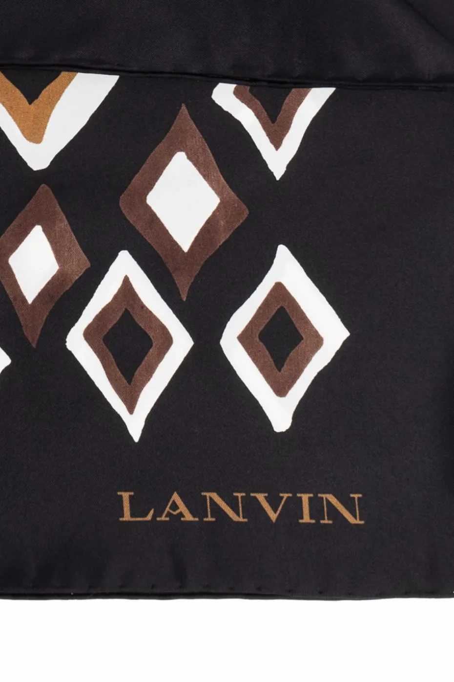 Lanvin BLACK Silk scarf