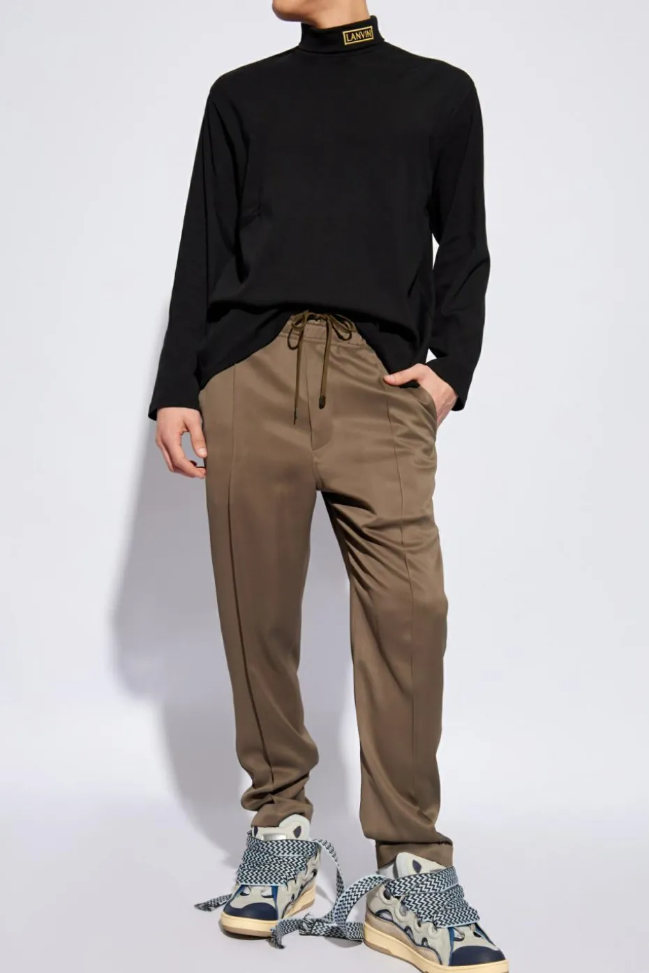 Lanvin BLACK Sweater with logo