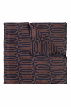 Lanvin BROWN Silk scarf