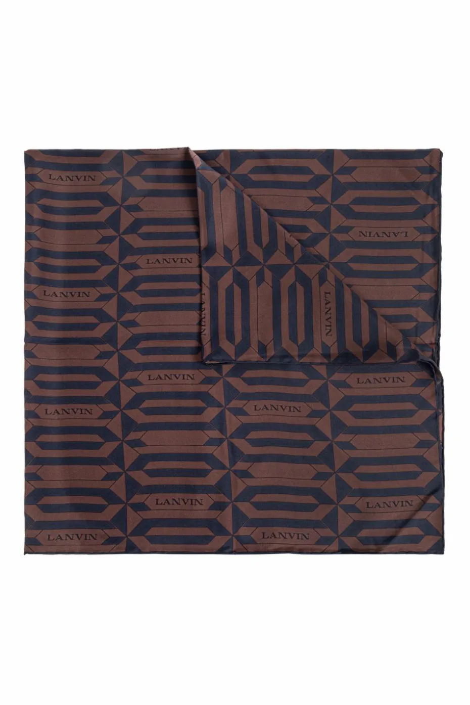 Lanvin BROWN Silk scarf