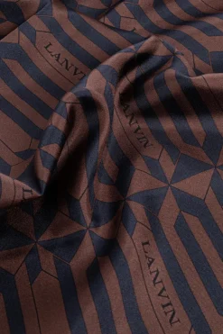 Lanvin BROWN Silk scarf