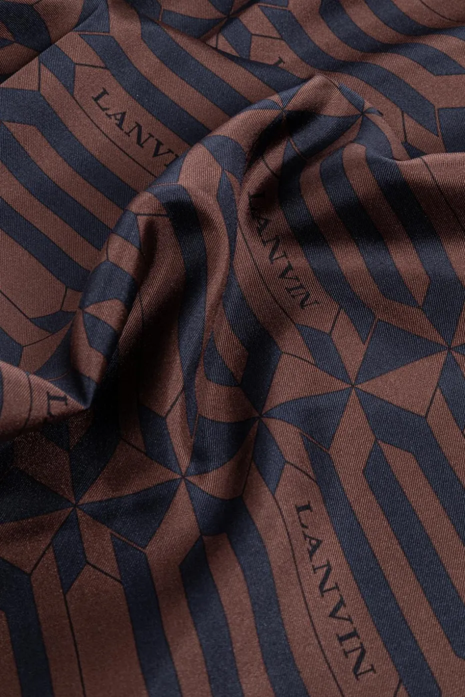 Lanvin BROWN Silk scarf