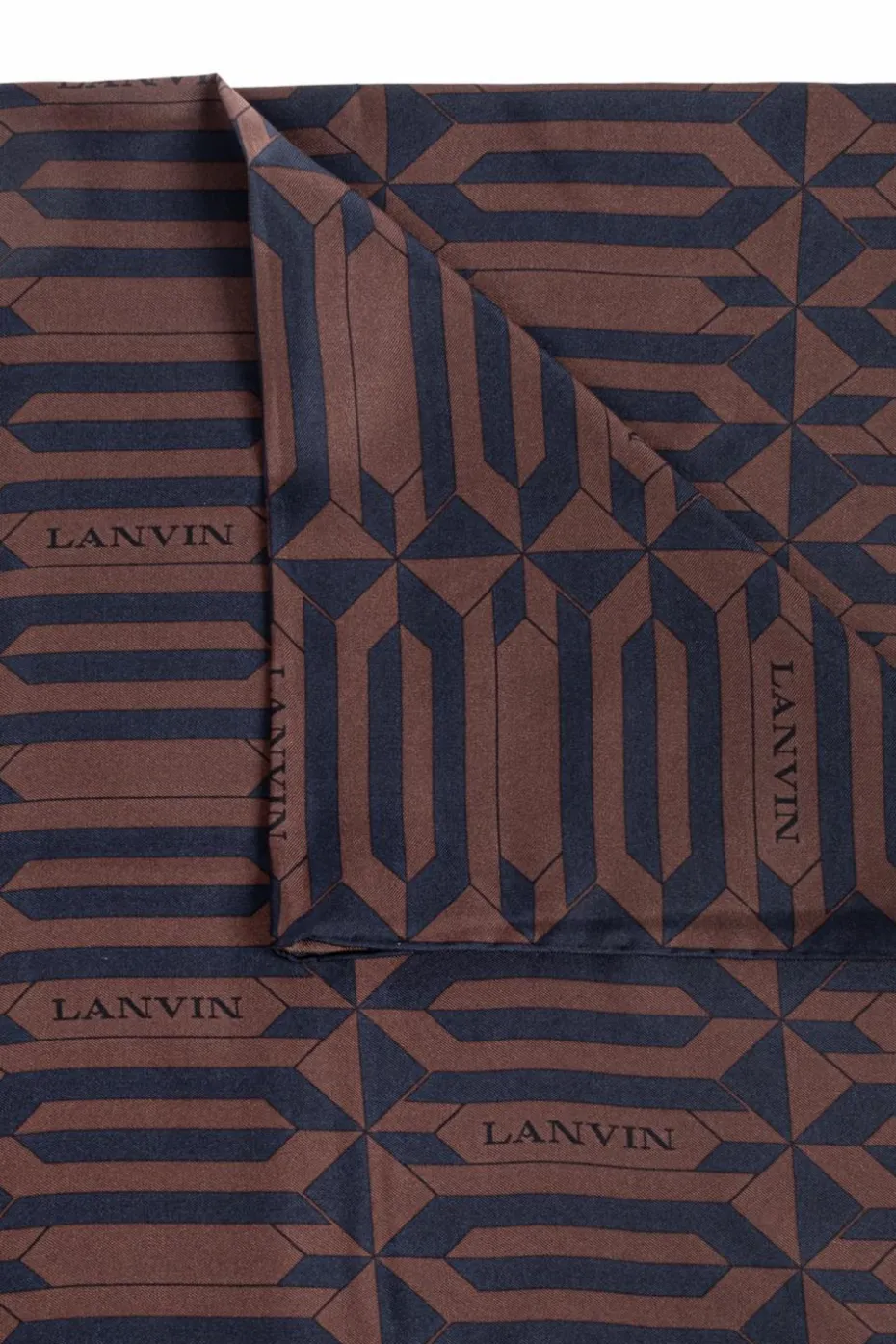 Lanvin BROWN Silk scarf