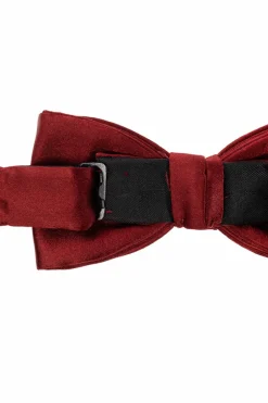 Lanvin BURGUNDY Silk bow tie
