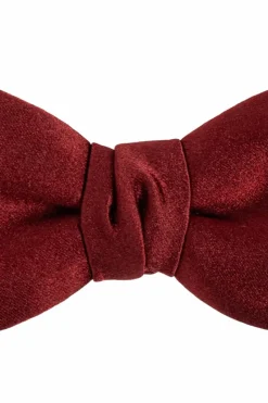 Lanvin BURGUNDY Silk bow tie