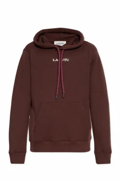 Lanvin BURGUNDY Sweatshirt with logo