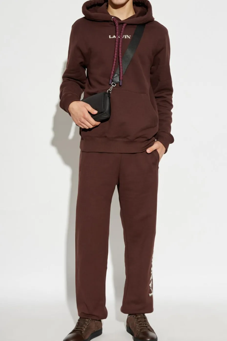 Lanvin BURGUNDY Sweatshirt with logo