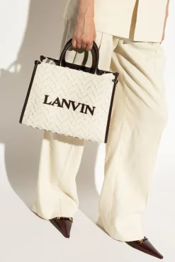 Lanvin cream ‘Bandouliere’ shopper bag