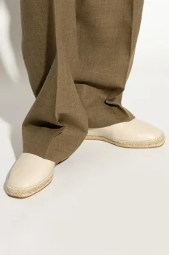 Lanvin cream Leather slides