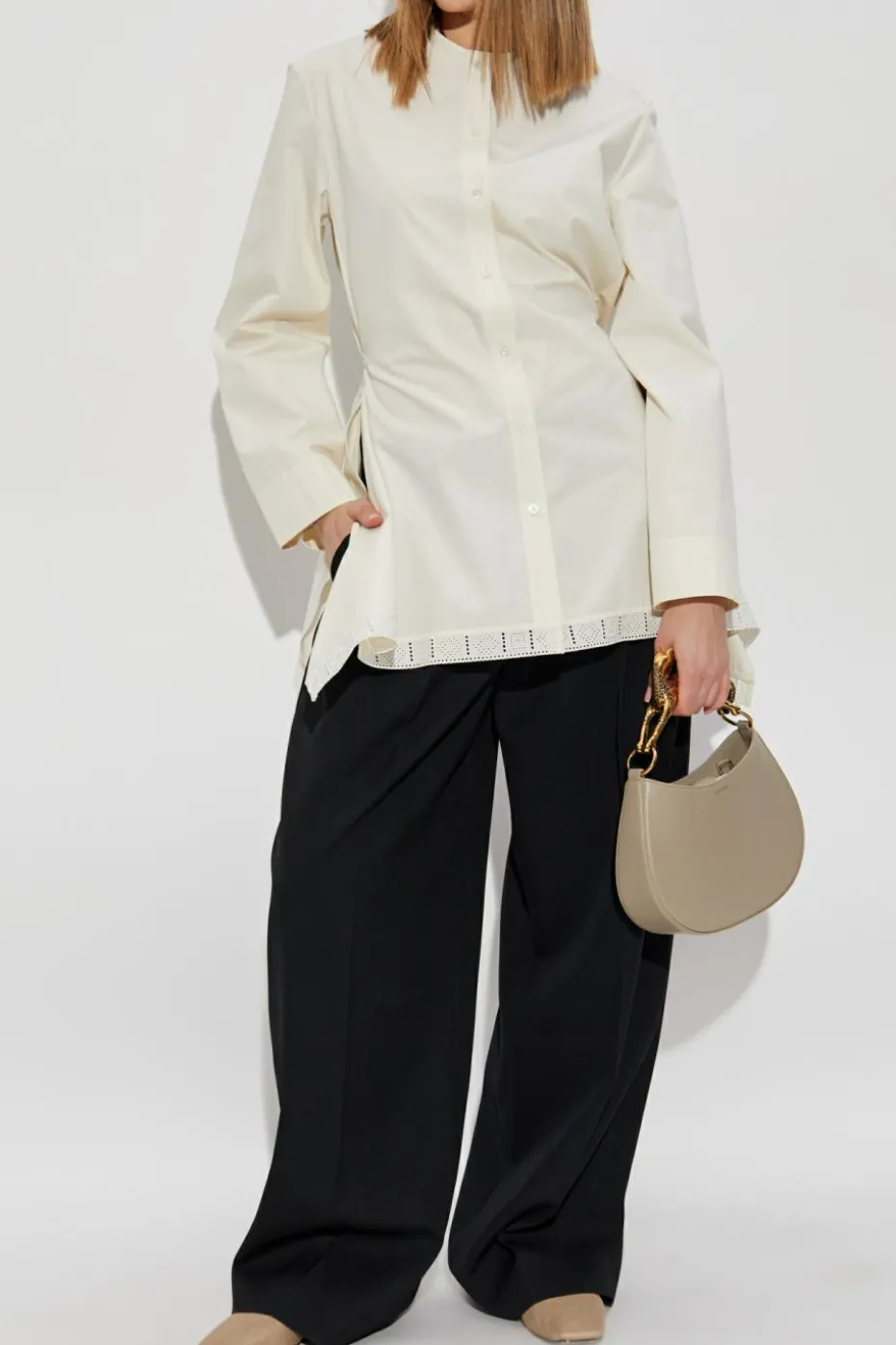 Lanvin cream Shirt with drawstring waist