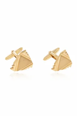Lanvin GOLD Cufflinks with cut-outs