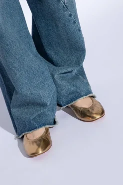 Lanvin GOLD Leather ballet flats