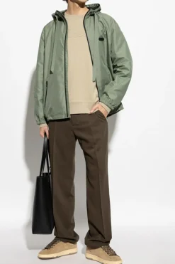 Lanvin GREEN Jacket with logo
