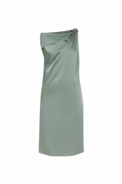 Lanvin GREEN Satin dress
