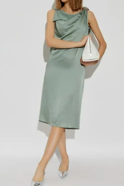 Lanvin GREEN Satin dress