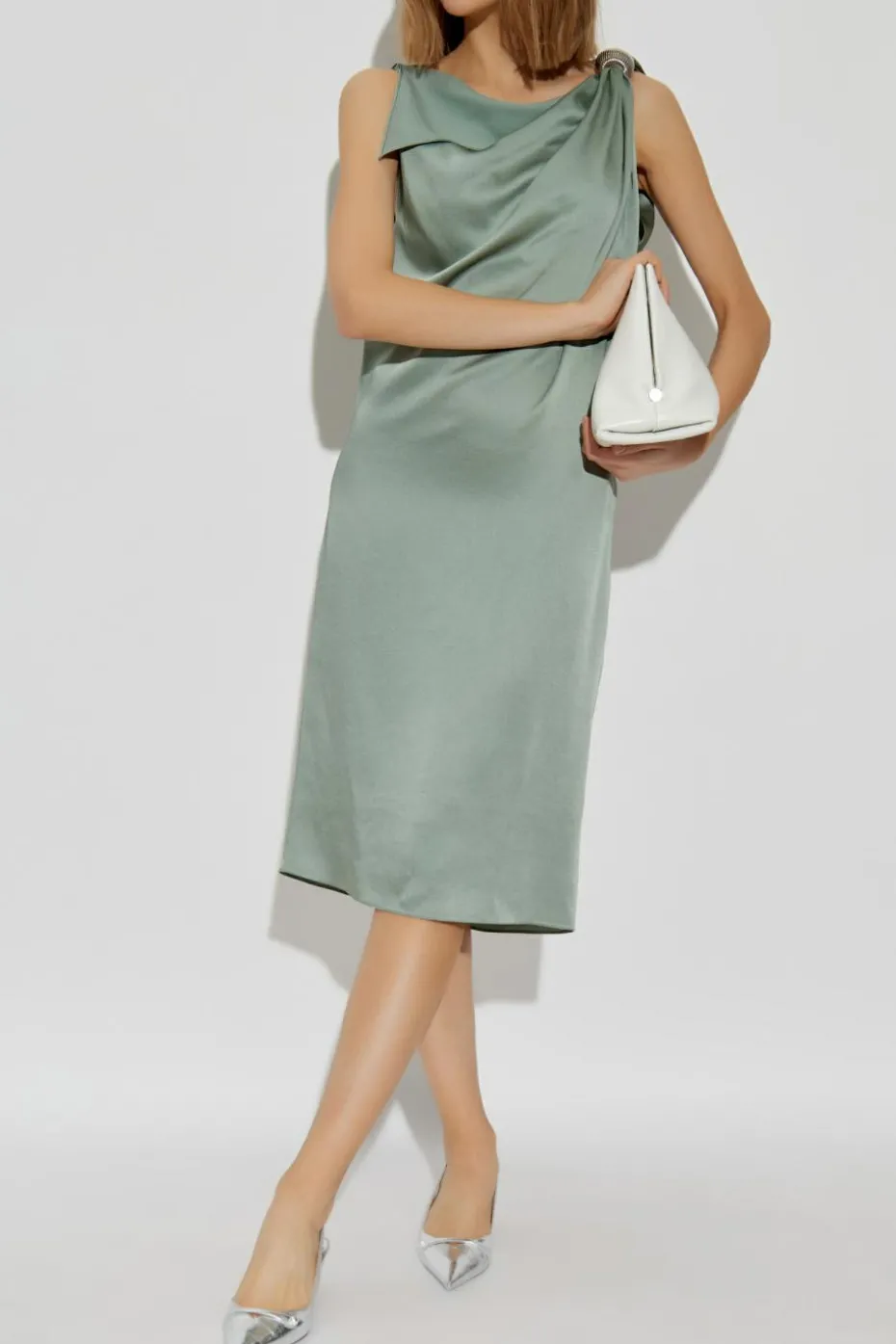 Lanvin GREEN Satin dress