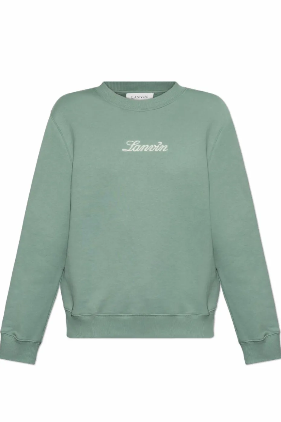 Lanvin GREEN Sweatshirt with embroidered logo