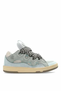 Lanvin light blue "Curb" sports shoes