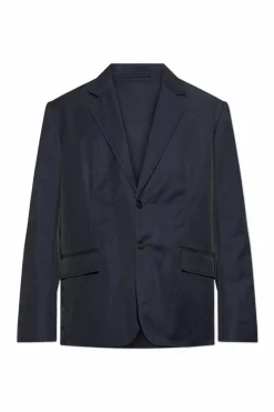 Lanvin NAVY BLUE Jacket with pockets