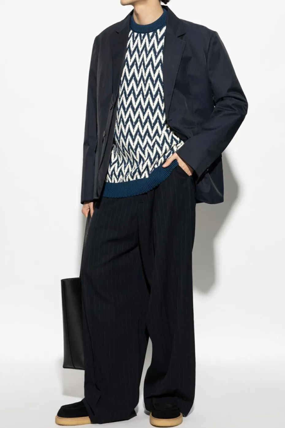 Lanvin NAVY BLUE Jacket with pockets
