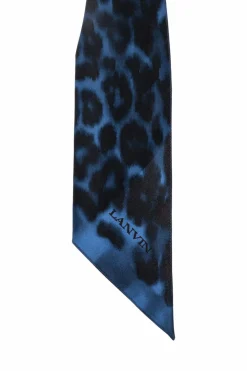 Lanvin NAVY BLUE Silk scarf