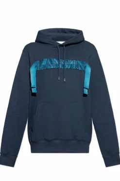 Lanvin NAVY BLUE Sweatshirt with logo