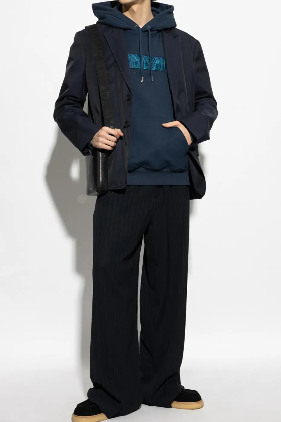 Lanvin NAVY BLUE Sweatshirt with logo