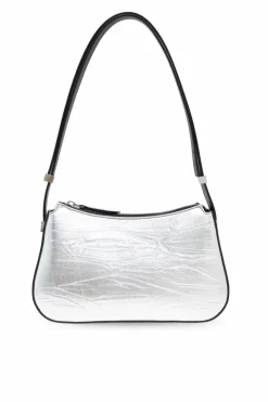 Lanvin SILVER āConcretoā Shoulder Bag