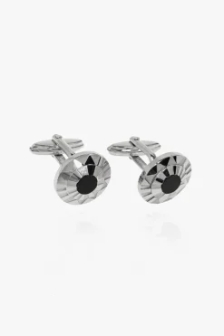 Lanvin SILVER Round cufflinks
