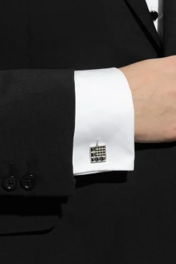 Lanvin SILVER Stud cufflinks