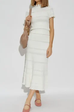 Lanvin WHITE Cotton skirt