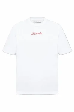 Lanvin WHITE T-shirt with embroidered logo