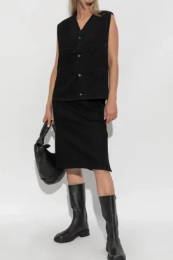 Lemaire BLACK Denim skirt