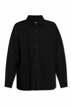 Lemaire BLACK Shirt with pocket