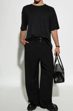 Lemaire BLACK T-shirt with pocket