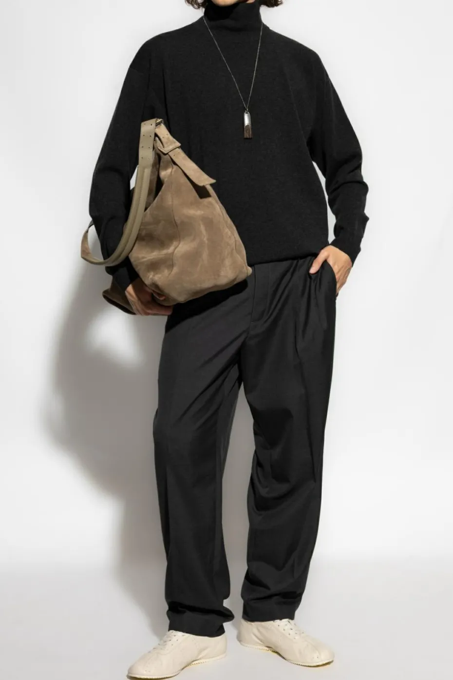 Lemaire BLACK Wool turtleneck