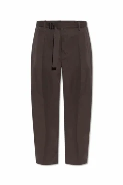 Lemaire BROWN Pants with belt