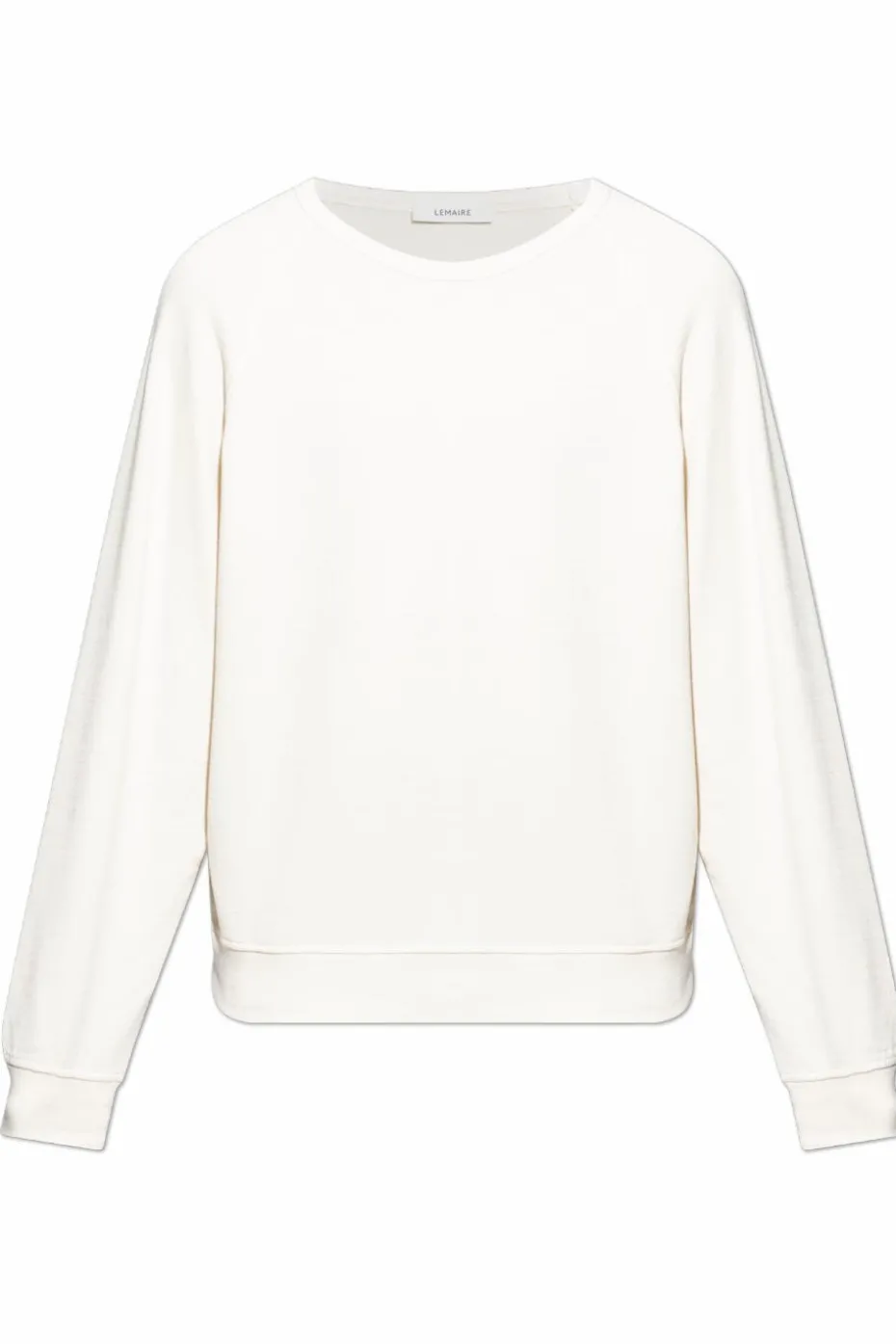 Lemaire cream Cotton sweatshirt with a crew neck