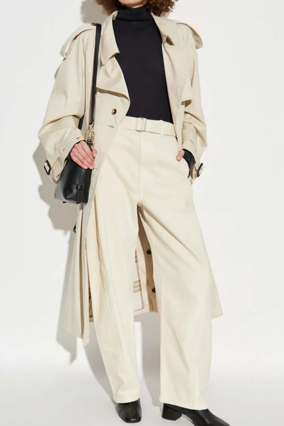 Lemaire cream High-waisted jeans