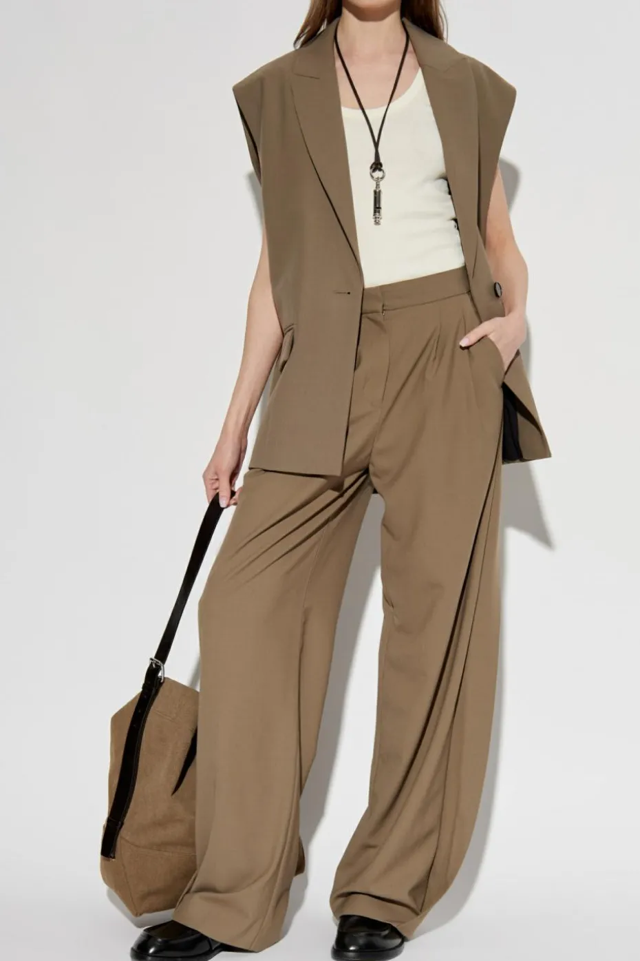 Lemaire cream Strappy top