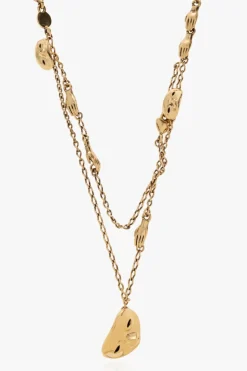 Lemaire GOLD ‘Estampe’ brass necklace