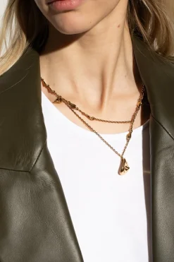 Lemaire GOLD ‘Estampe’ brass necklace