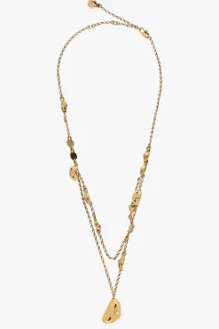 Lemaire GOLD ‘Estampe’ brass necklace