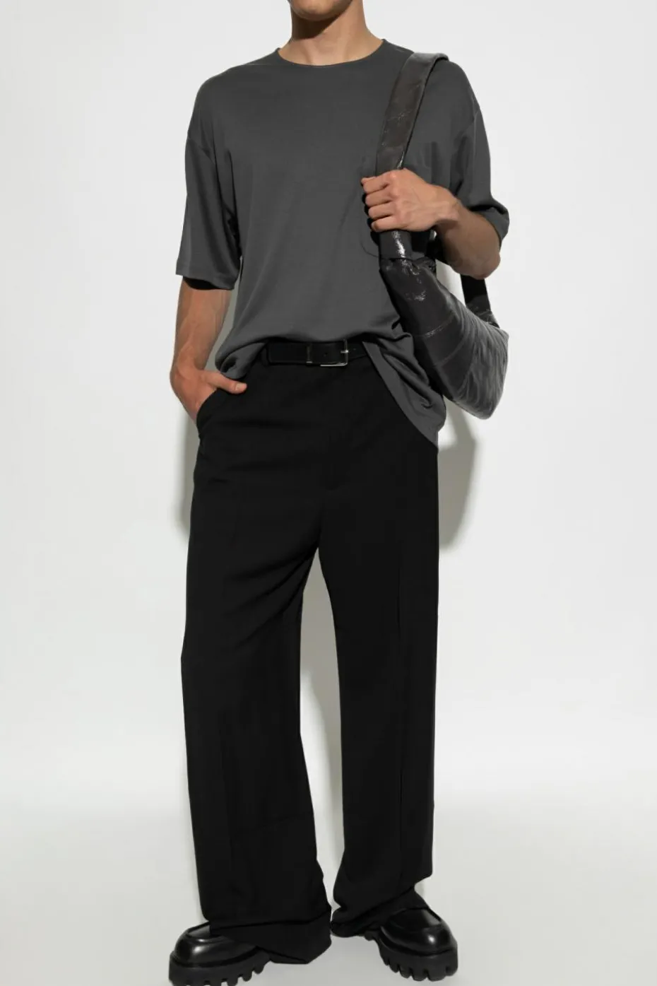 Lemaire GREY T-shirt with pocket