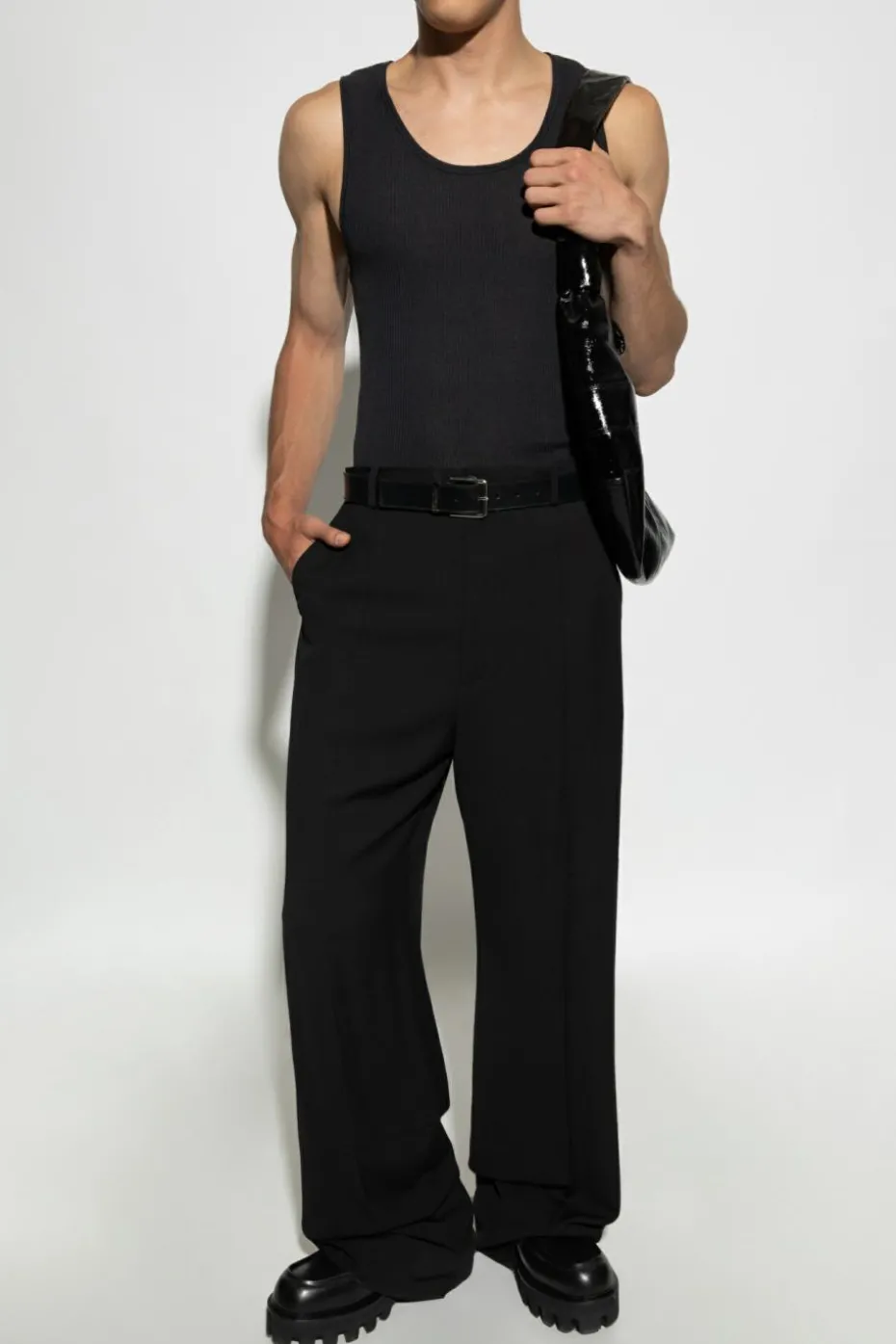 Lemaire GREY Wool sleeveless top