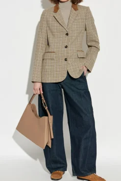 Lemaire NAVY BLUE Jeans with belt