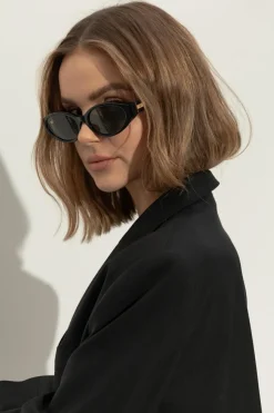 Linda Farrow BLACK Sunglasses Lyra