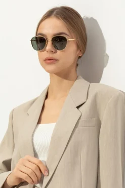 Linda Farrow GOLD Sunglasses