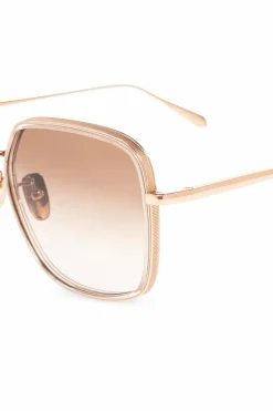 Linda Farrow GOLD Sunglasses `Alicia`